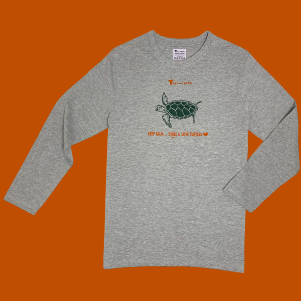 Tees.earth - Turtle & Orange Text