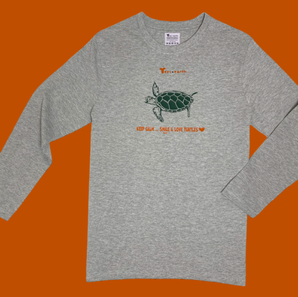 Tees.earth - Turtle & Orange Text